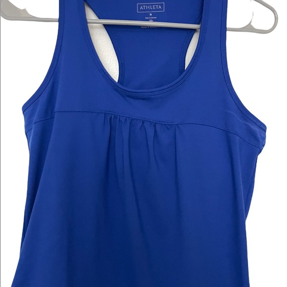 Athleta Womens tinker top racer back tie waist size medium tank top. Exercise - Picture 4 of 9